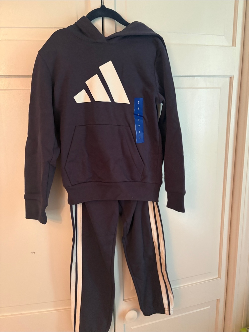 adidas Navy Blue Kids Hoodie & Joggers Set